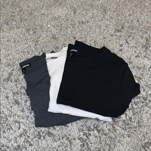 Fashion Nova Cropped Long Sleeve Set of 3